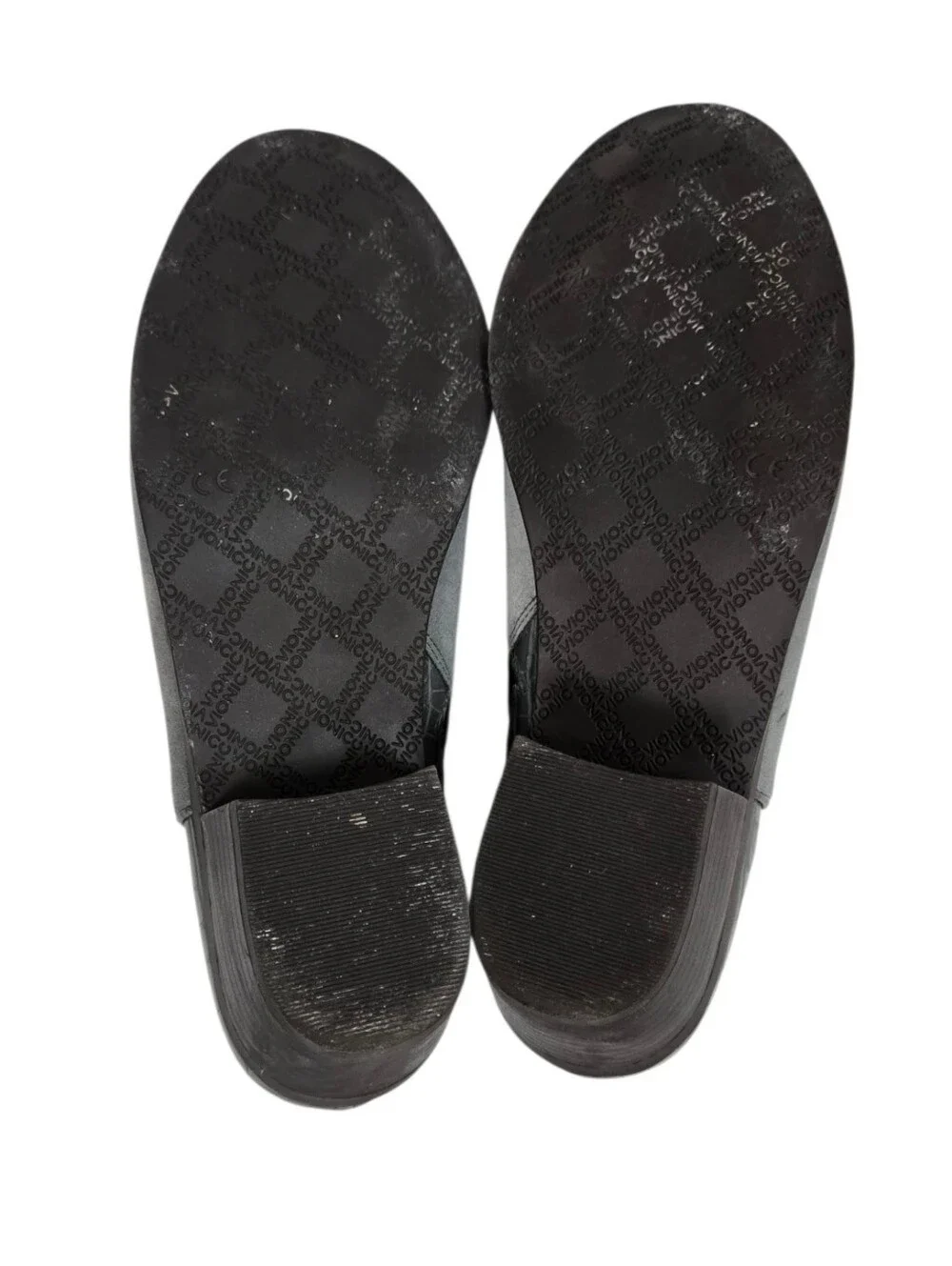 Vionic Grey Suede-Style Ankle Bootie with Croc-Embossed Heel